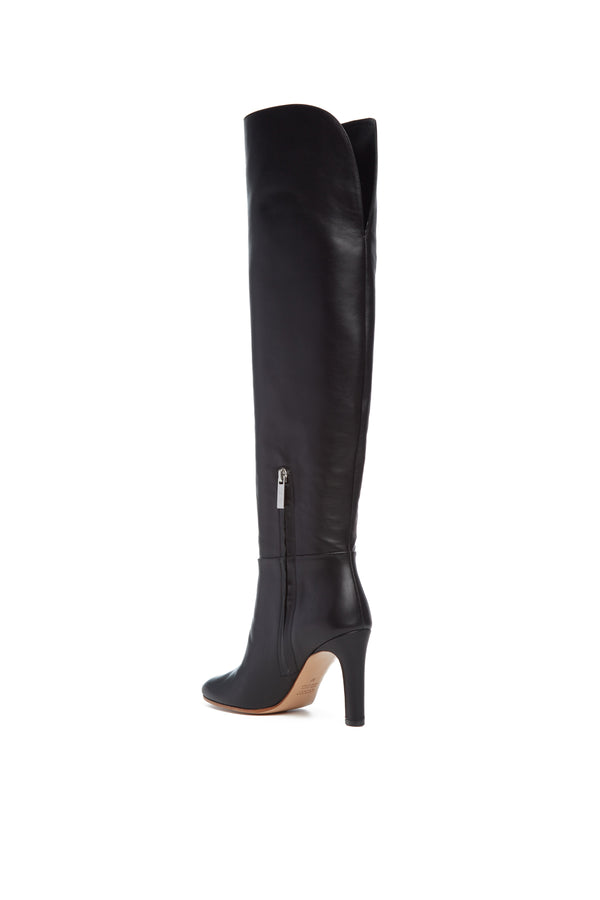 Gabriela Hearst Linda Over-the-Knee Boot In Black Leather