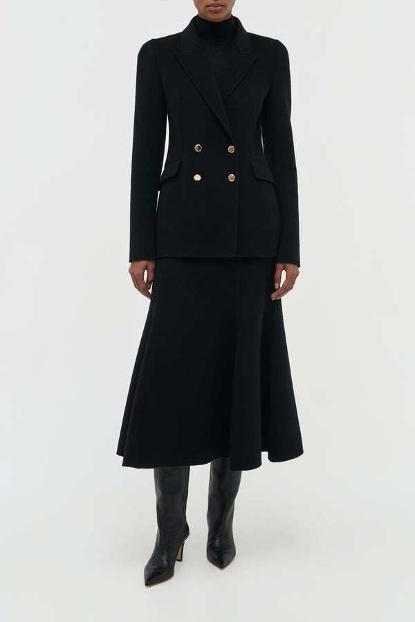 Gabriela Hearst Lloyd Blazer In Black Double-Face Recycled Cashmere