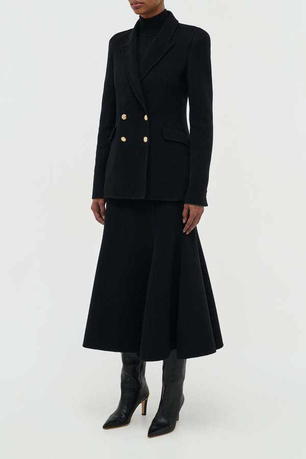 Gabriela Hearst Lloyd Blazer In Black Double-Face Recycled Cashmere