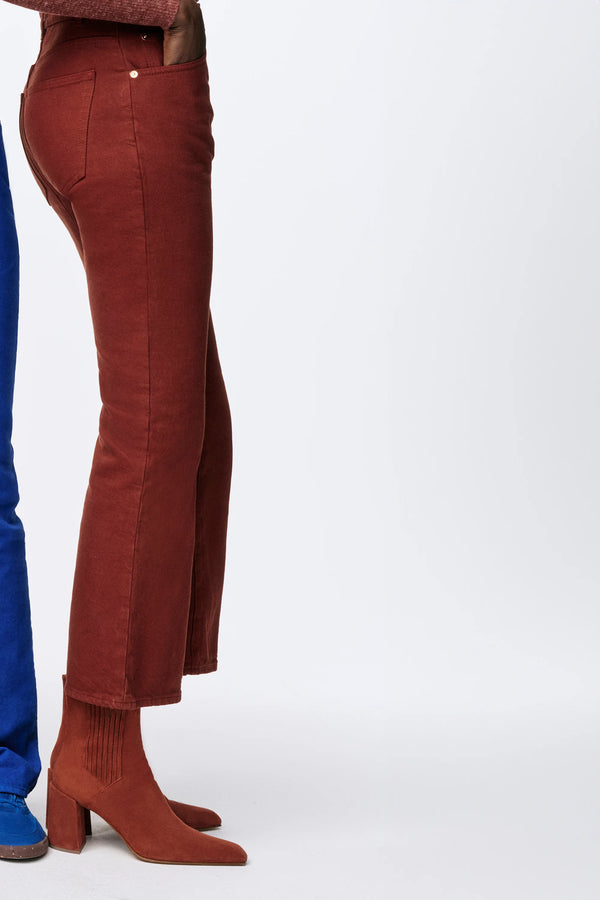 Gabriela Hearst Luke High Heel Ankle Boot In Burnt Sienna Suede