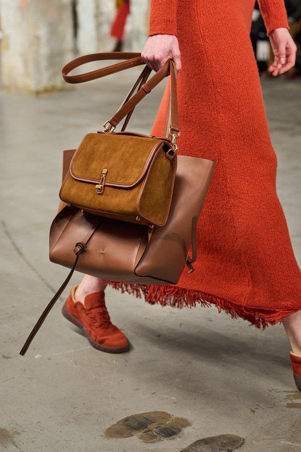 Gabriela Hearst Marija Tote Bag In Cognac Nappa Leather
