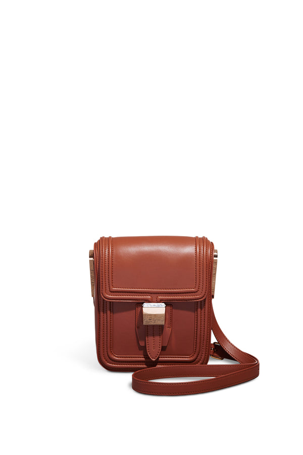 gabriela hearst Marvelle Crossbody Bag in Cognac Nappa Leather