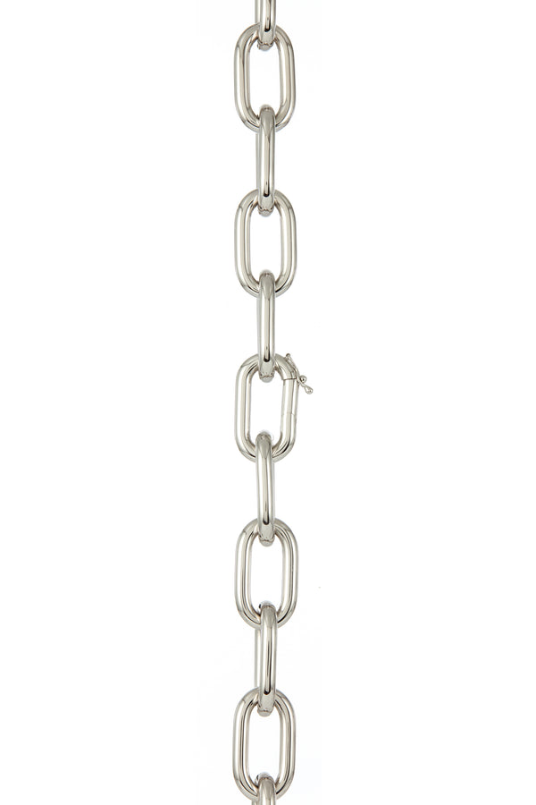 Gabriela Hearst Medium Link Necklace In 18K White Gold (Classic Links)