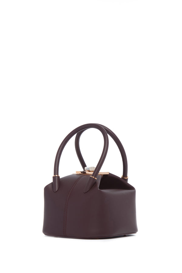 gabriela hearst Mini Baez Bag in Bordeaux Nappa Leather