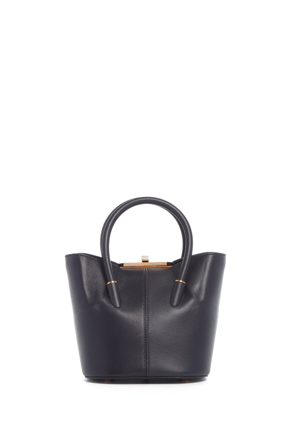 Gabriela Hearst Mini Baez Bag In Navy Nappa Leather