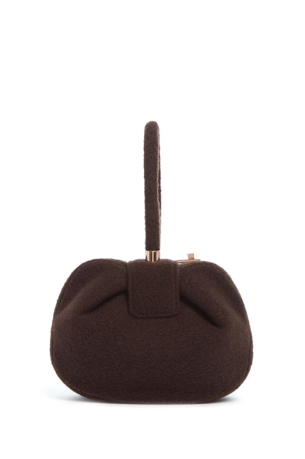Gabriela Hearst Nina Bag In Chocolate Cashmere Felt