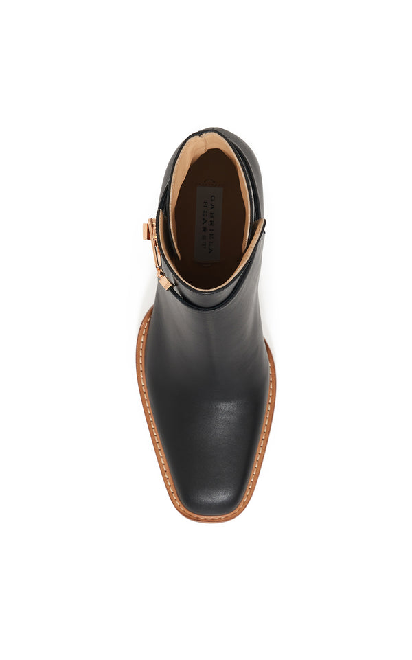 Gabriela Hearst Nina Clasp Ankle Boot In Black Leather