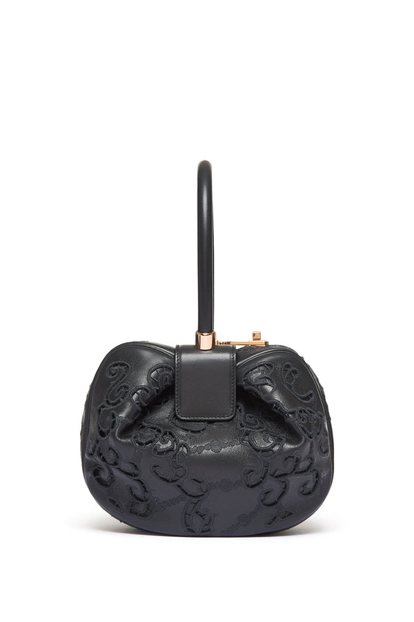 Gabriela Hearst Nina Lace Bag In Black Nappa Leather