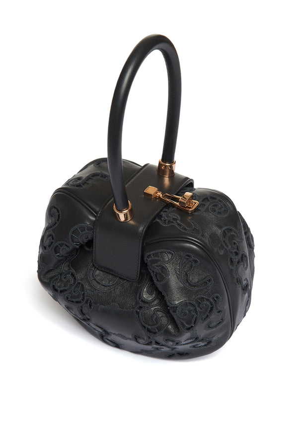 Gabriela Hearst Nina Lace Bag In Black Nappa Leather