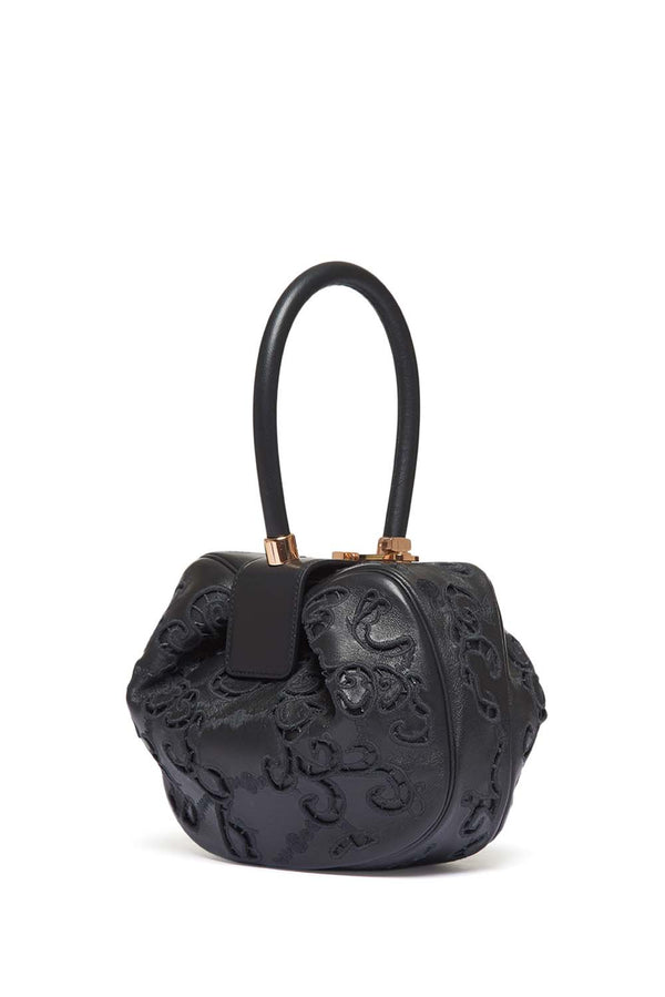 gabriela hearst Nina Lace Bag in Black Nappa Leather