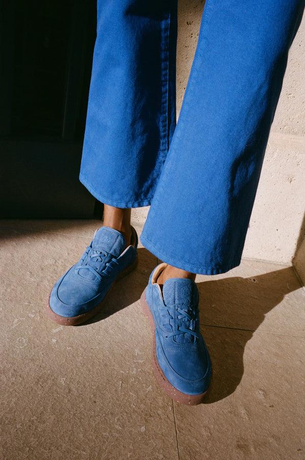 Gabriela Hearst Ohio Slip-on Sneaker In Cobalt Nubuck