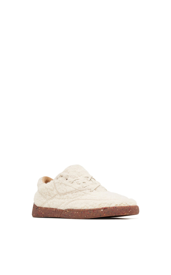 Gabriela Hearst Ohio Slip-on Sneaker In Ivory Cashmere Boucle