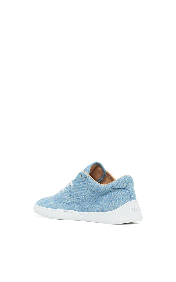 Gabriela Hearst Ohio Slip-on Sneaker In Light Blue Suede Denim