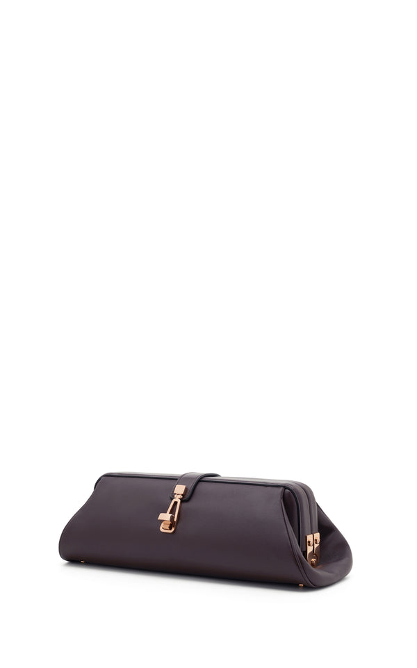 Gabriela Hearst Paola Clutch In Bordeaux Nappa Leather