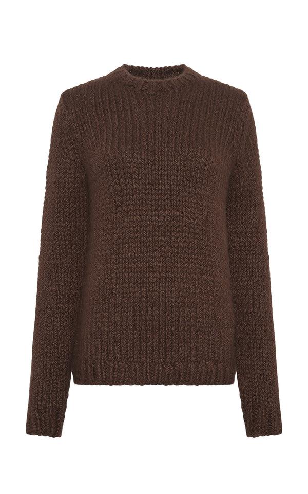 gabriela hearst Poros Knit Sweater in Chocolate Cashmere