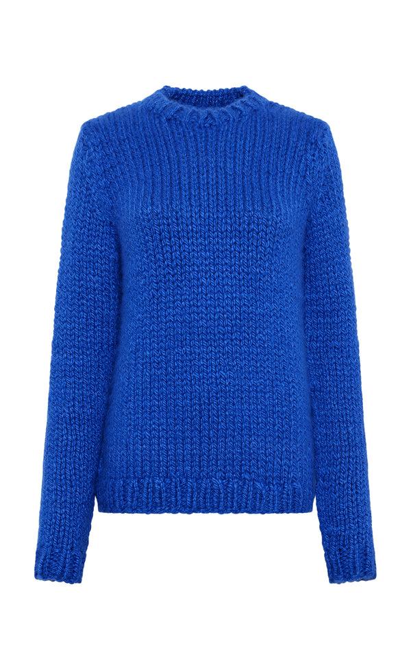 gabriela hearst Poros Knit Sweater in Cobalt Cashmere