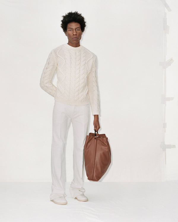 Gabriela Hearst Preston Five Pocket Pant In White Organic Cotton Denim