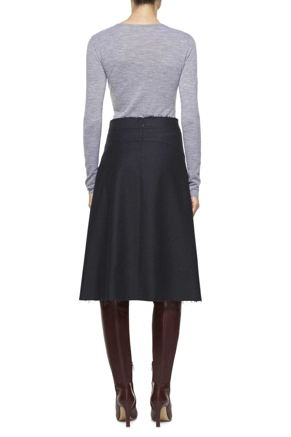 Gabriela Hearst Ram-Ovaries Knit Sweater In Grey Merino Wool