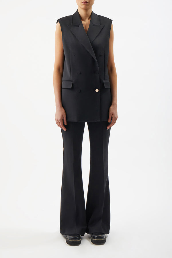 Gabriela Hearst Rhein Pant In Black Sportswear Wool