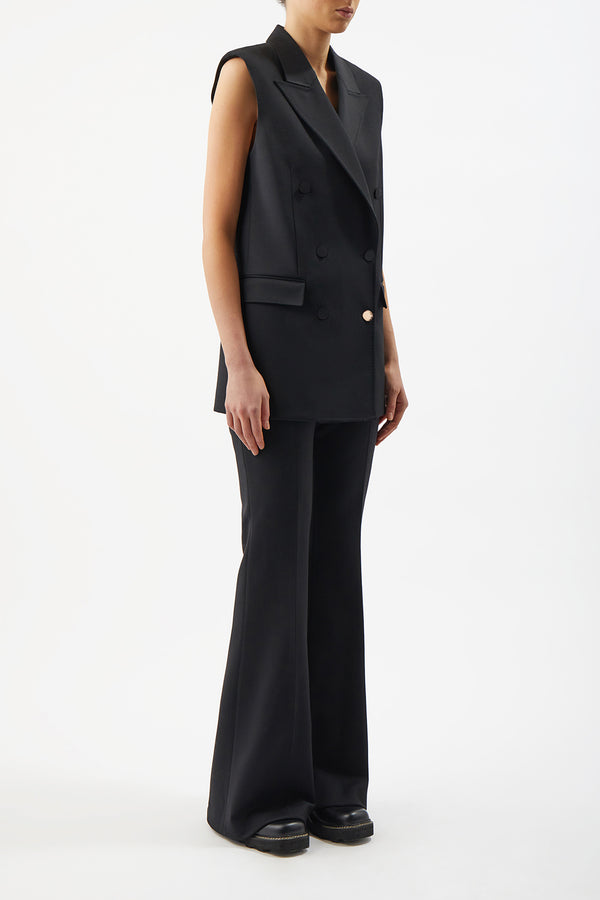 Gabriela Hearst Rhein Pant In Black Sportswear Wool