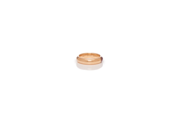 Gabriela Hearst Ring In 18K Rose Gold & Vitreous Brown Enamel