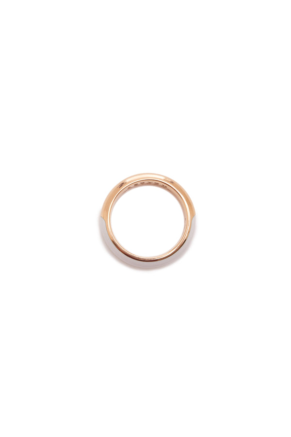 Gabriela Hearst Ring In 18K Rose Gold & Vitreous Ivory Enamel