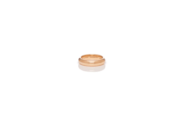 Gabriela Hearst Ring In 18K Rose Gold & Vitreous Red Enamel