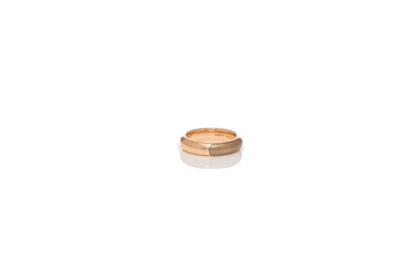 Gabriela Hearst Ring In 18K Rose Gold & Vitreous Yellow Enamel