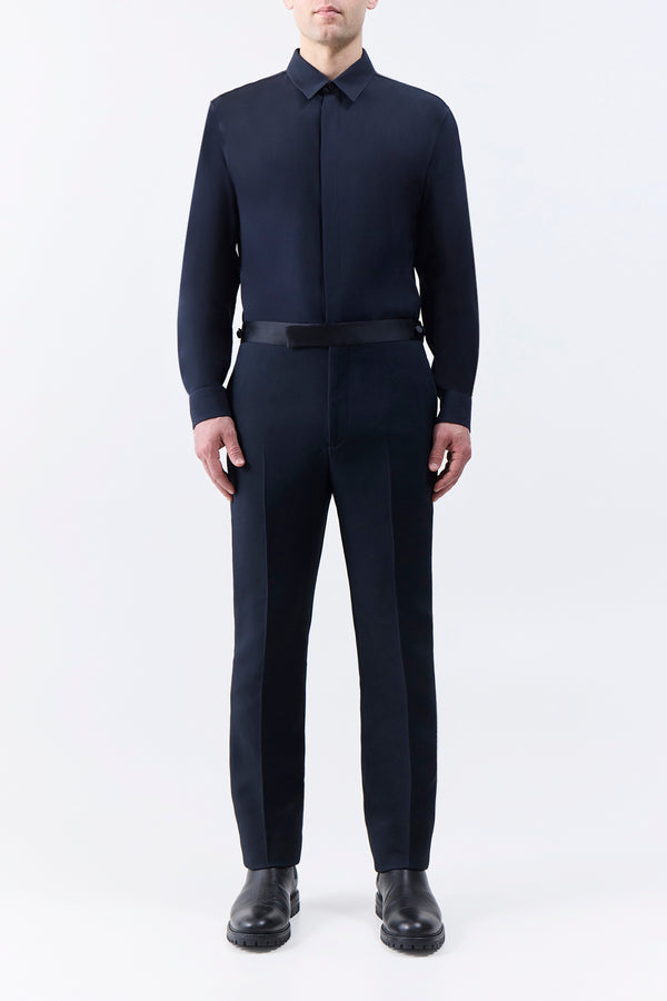Gabriela Hearst Simons Pant In Black Wool Silk Cady