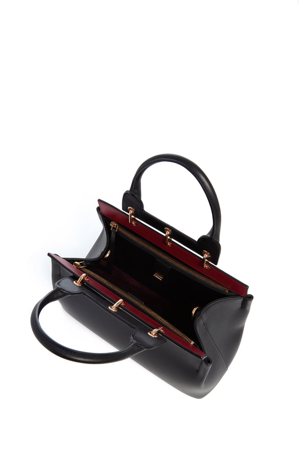 Gabriela Hearst Small Amethyst Bag In Black Nappa Leather