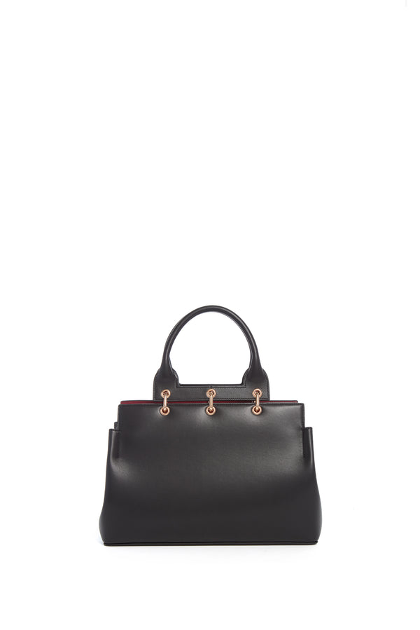 gabriela hearst Small Amethyst Bag in Black Nappa Leather
