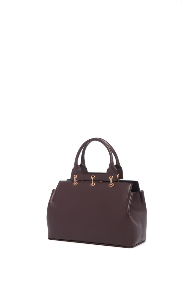 Gabriela Hearst Small Amethyst Bag In Bordeaux Nappa Leather