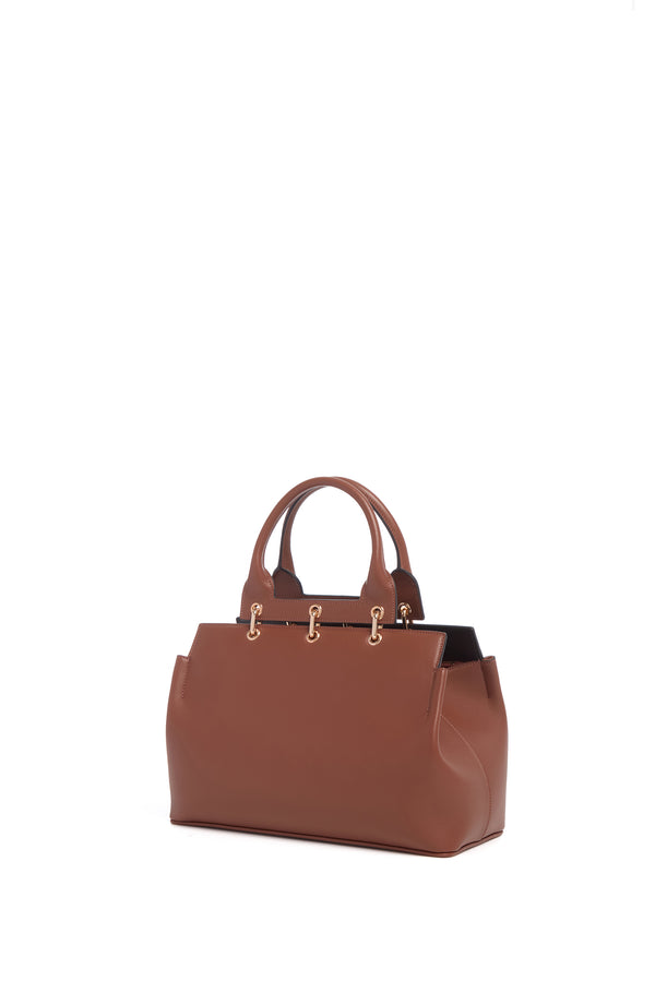 Gabriela Hearst Small Amethyst Bag In Cognac Nappa Leather