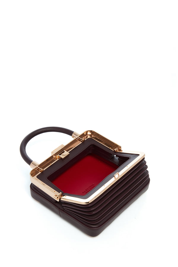 Gabriela Hearst Small Diana Bag In Bordeaux Nappa Leather