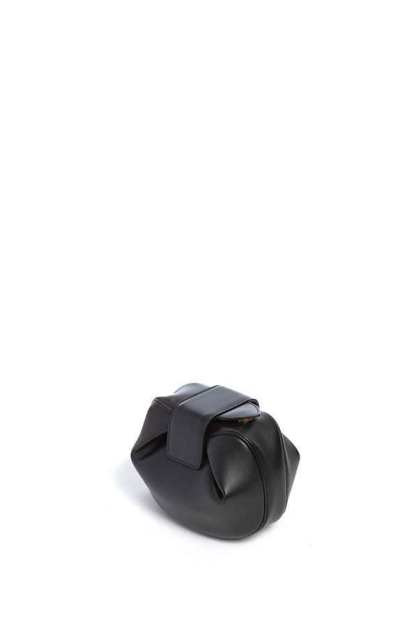 Gabriela Hearst Soft Demi Clutch In Black Nappa Leather