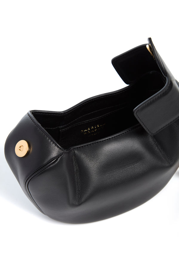 Gabriela Hearst Soft Demi Clutch In Black Nappa Leather