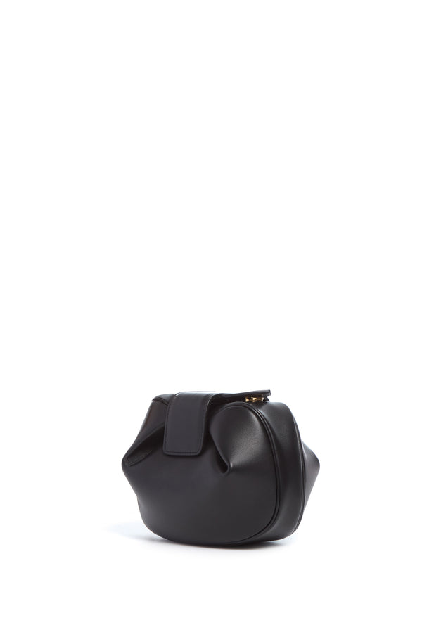 gabriela hearst Soft Demi Clutch in Black Nappa Leather