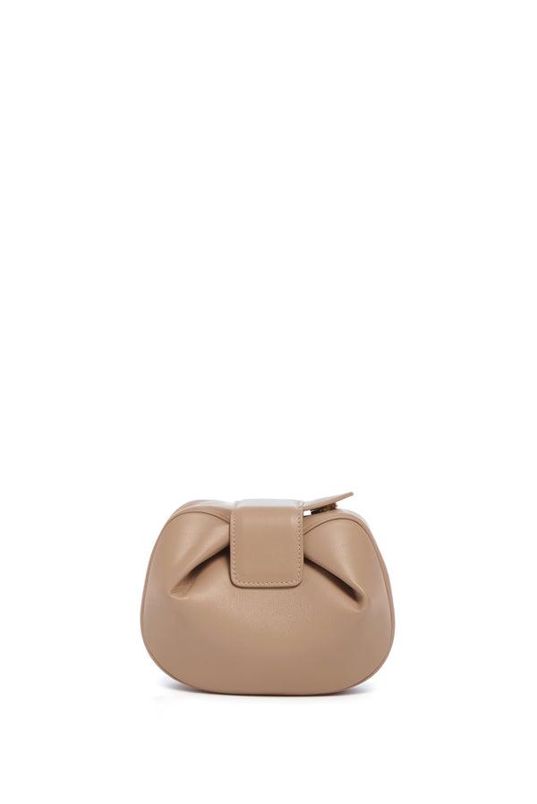 Gabriela Hearst Soft Demi Clutch In Nude Nappa Leather