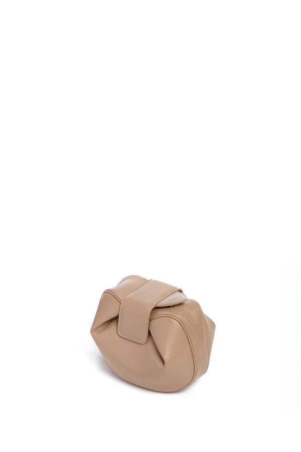 Gabriela Hearst Soft Demi Clutch In Nude Nappa Leather
