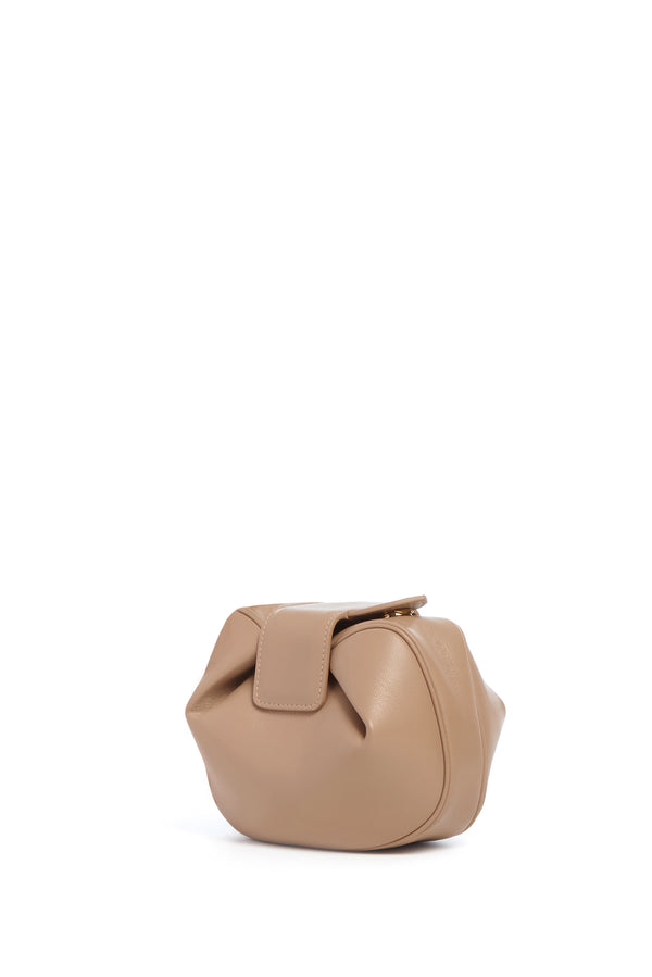 gabriela hearst Soft Demi Clutch in Nude Nappa Leather