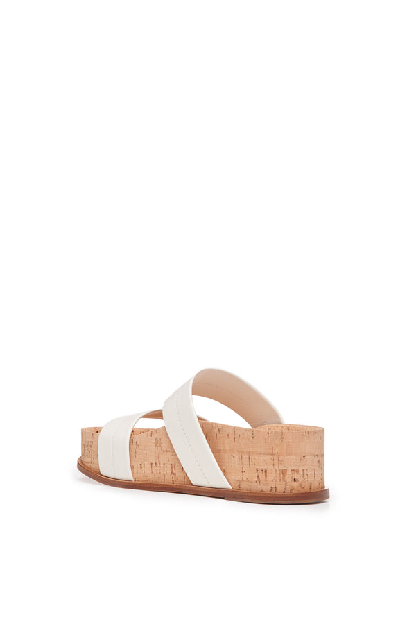 Gabriela Hearst Striker Platform Sandal In Cream Leather