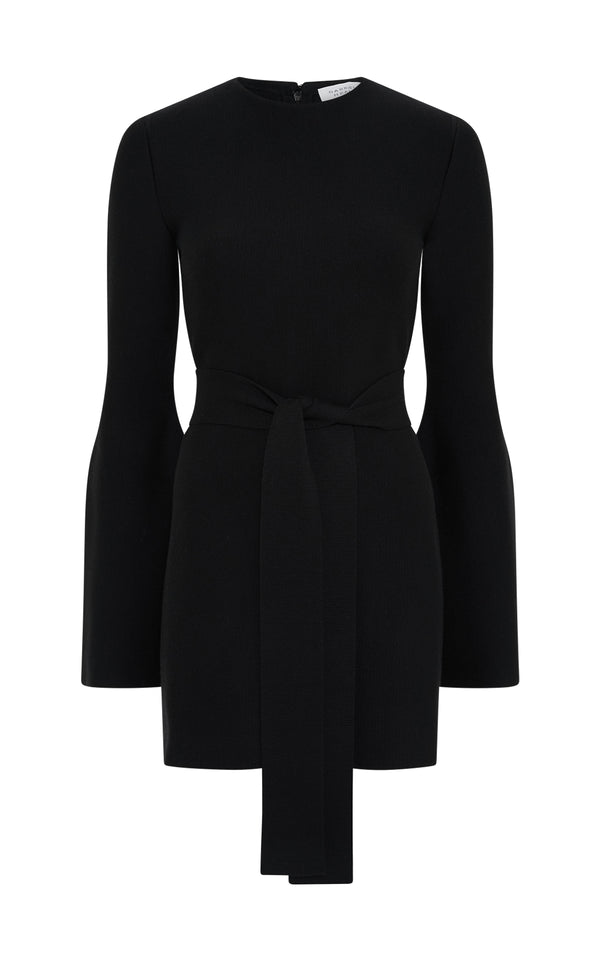 gabriela hearst Tenas Knit Mini Dress in Black Merino Wool Cashmere