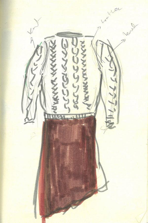 Gabriela Hearst Toth Knit Pullover In Black Cashmere & Shearling