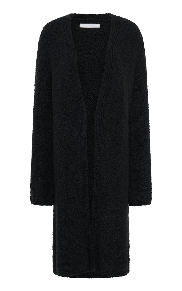 gabriela hearst Uxia Knit Cardigan in Black Cashmere Boucle