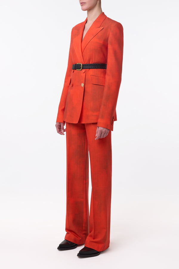 Gabriela Hearst Vesta Flare Pant In Spice Virgin Wool