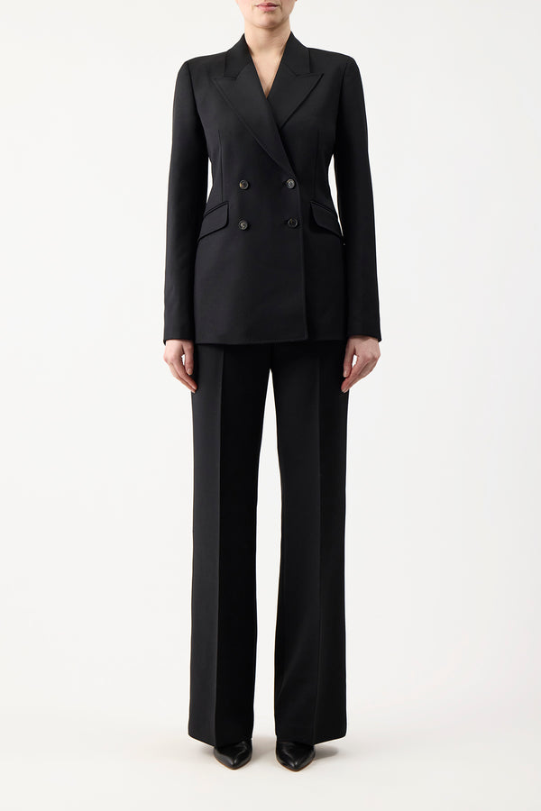 Gabriela Hearst Vesta Pant In Black Sportswear Wool