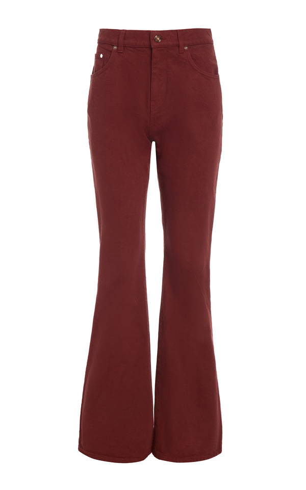 gabriela hearst Willa Bootcut Jean in Burnt Sienna Recycled Cotton Denim