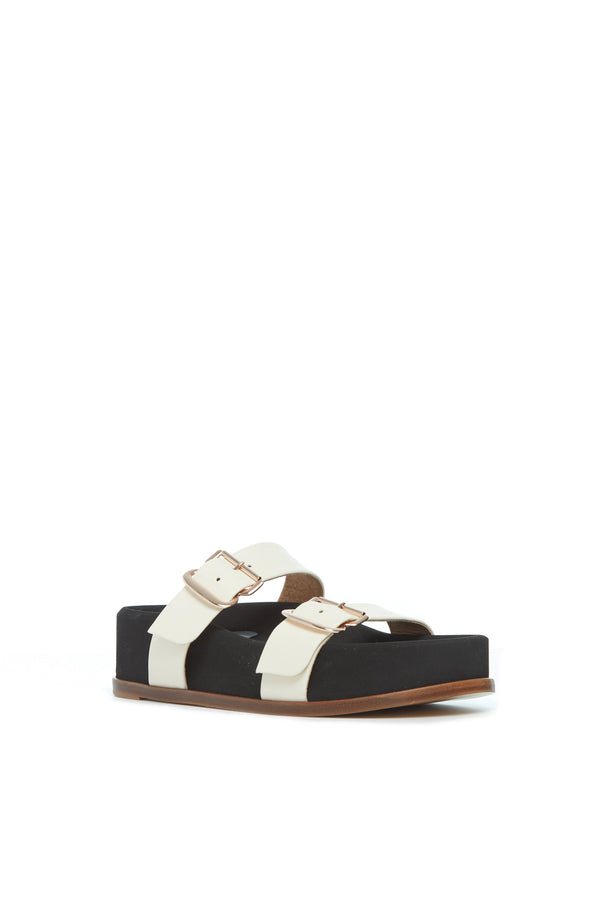 Gabriela Hearst Wren Platform Sandal In Ivory Nappa Leather