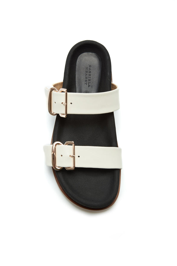 Gabriela Hearst Wren Platform Sandal In Ivory Nappa Leather