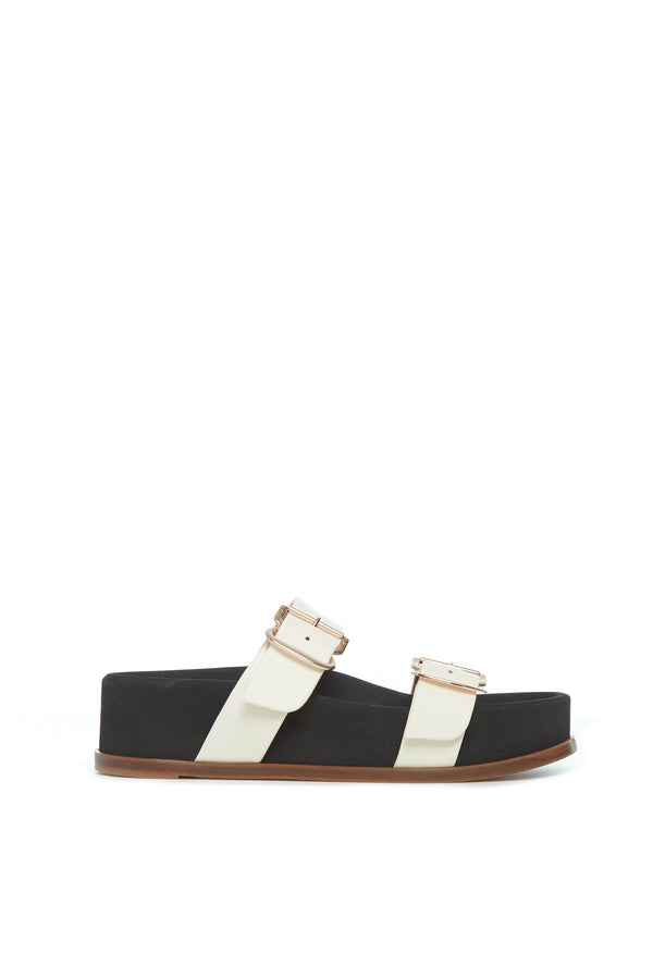 gabriela hearst Wren Platform Sandal in Ivory Nappa Leather